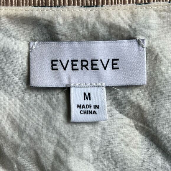 Evereve Medium Wrap V Neck Blouse Cream Green - Picture 5 of 9